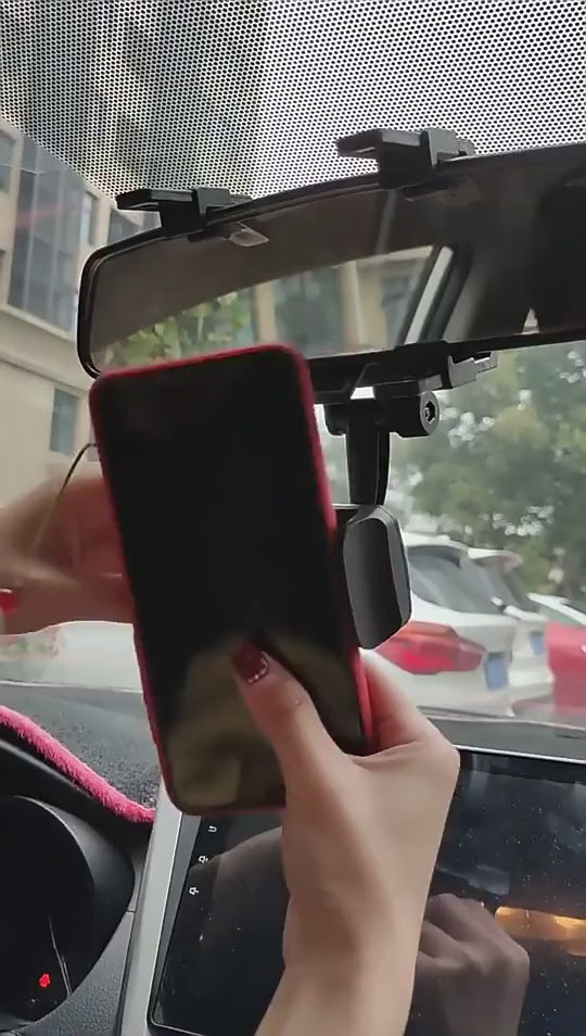 Rearview Mirror Phone Holder